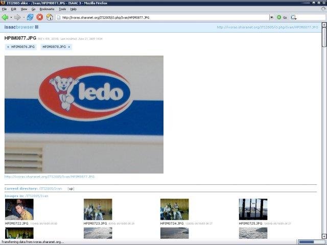 Download web tool or web app Isaac Image Browser