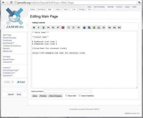 Download web tool or web app JAMWiki Download web tool or web app JAMWiki