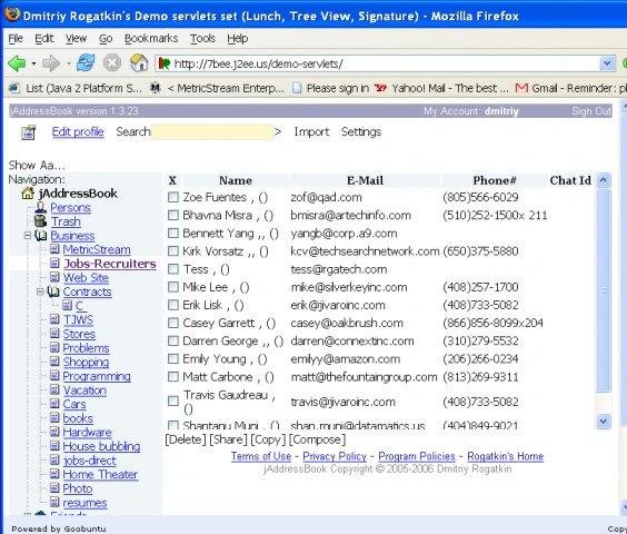 Download web tool or web app Java AddressBook Download web tool or web app Java AddressBook
