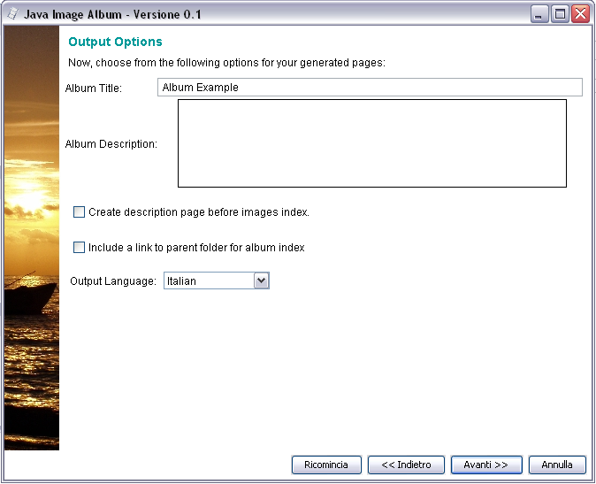 Download web tool or web app java Image Album