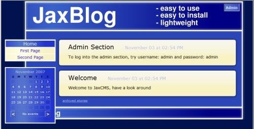 Download web tool or web app JaxBlog