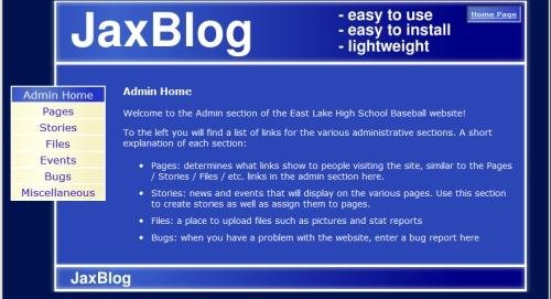 Download web tool or web app JaxBlog