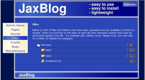 Download web tool or web app JaxBlog