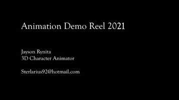 Free download Jayson Rynita 2021 Animation Showreel video and edit with RedcoolMedia movie maker MovieStudio video editor online and AudioStudio audio editor onlin