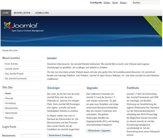 Download web tool or web app J!German - Joomla! translation in German