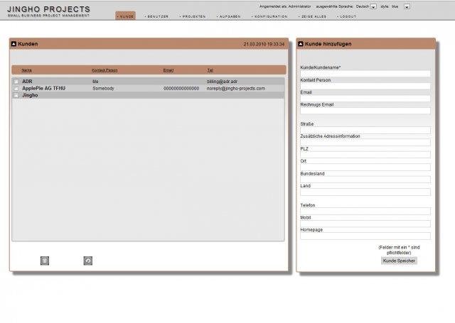 Download web tool or web app Jingho project management 