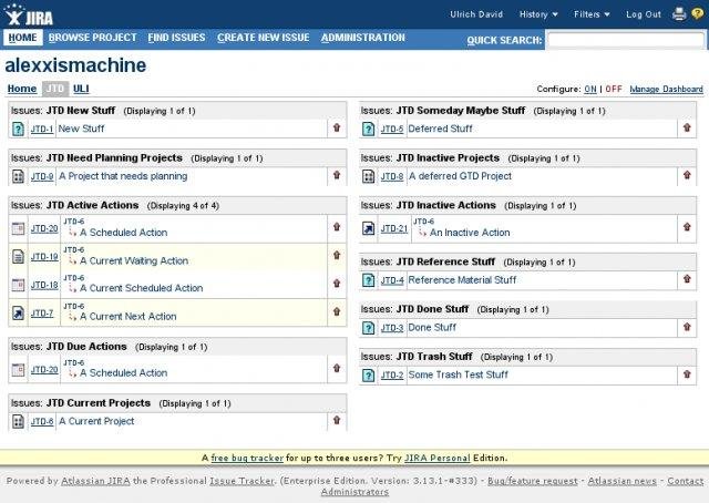 Download web tool or web app Jira Getting Things Done