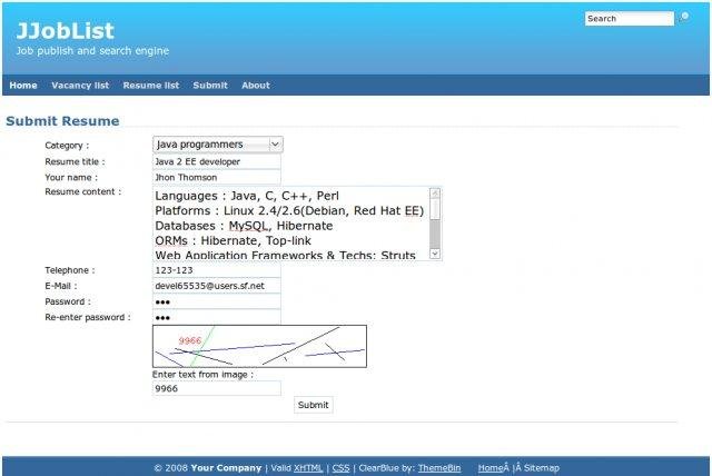 Download web tool or web app JJobList