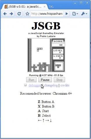 Download web tool or web app JSGB - a JavaScript GameBoy Emulator Download web tool or web app JSGB - a JavaScript GameBoy Emulator