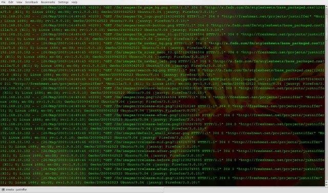 Download web tool or web app justniffer