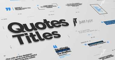 Free download Just Type | Quote Titles | After Effects Project - Envato elements video and edit with RedcoolMedia movie maker MovieStudio video editor online and AudioStudio audio editor onlin