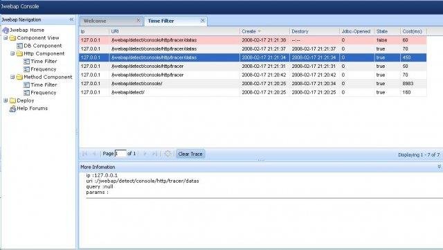 Download web tool or web app Jwebap-profiler for j2ee application
