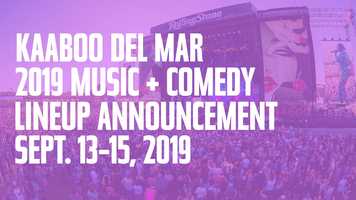 Free download KAABOO Del Mar: Music + Comedy Lineup 2019 video and edit with RedcoolMedia movie maker MovieStudio video editor online and AudioStudio audio editor onlin