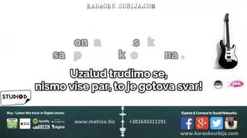 Free download KARAOKE Srbija  Aleksandra Mladenovic - Gotova stvar matrica tekst aranzman instrumental video and edit with RedcoolMedia movie maker MovieStudio video editor online and AudioStudio audio editor onlin