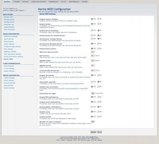 Download web tool or web app Karma MOD for phpBB Olympus