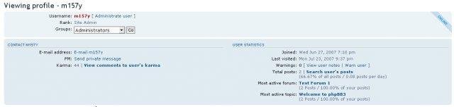 Download web tool or web app Karma MOD for phpBB Olympus