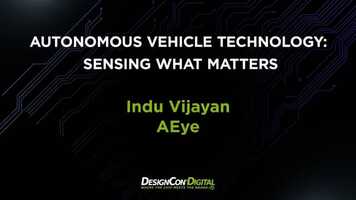 Free download Keynote  Autonomous Vehicle Technology: Sensing What Matters - Indu Vijayan video and edit with RedcoolMedia movie maker MovieStudio video editor online and AudioStudio audio editor onlin