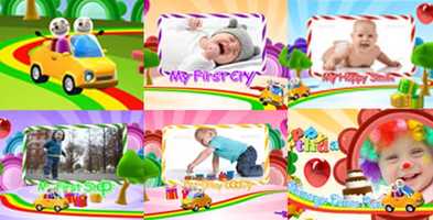 Free download Kids Intro Happy Birthday With Photo Video Display | After Effects Project Files - Videohive template video and edit with RedcoolMedia movie maker MovieStudio video editor online and AudioStudio audio editor onlin