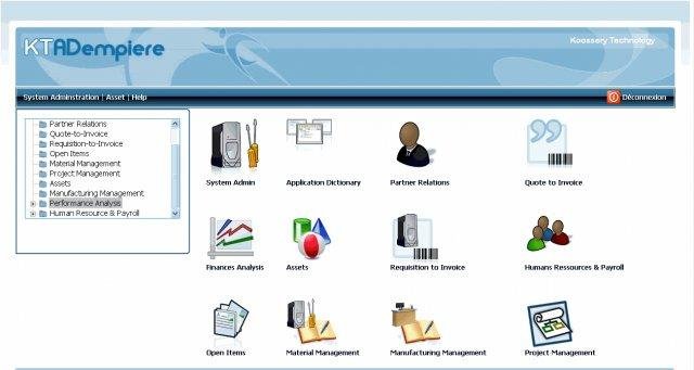 Download web tool or web app koosseryADempiere ERP, built with Struts