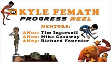 Free download Kyle Femath: AN03 Progress Reel (Animation Mentor) video and edit with RedcoolMedia movie maker MovieStudio video editor online and AudioStudio audio editor onlin