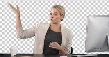 Free download Lady looking and talking to camera at, Alpha Channel | Stock Footage - Envato elements video and edit with RedcoolMedia movie maker MovieStudio video editor online and AudioStudio audio editor onlin