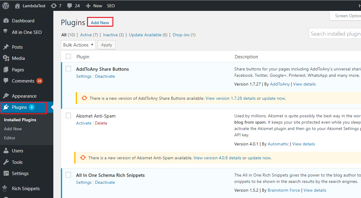 Download web tool or web app LambdaTest WordPress-Plugin Download web tool or web app LambdaTest WordPress-Plugin