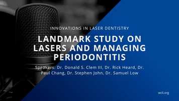Free download Landmark Study on Lasers and Managing Periodontitis video and edit with RedcoolMedia movie maker MovieStudio video editor online and AudioStudio audio editor onlin