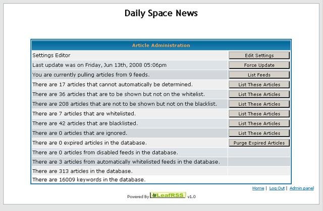 Download web tool or web app LeafRSS
