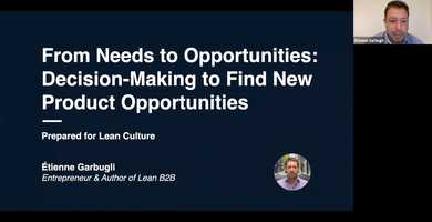 Free download Lean Culture: From Needs to Opportunities: How to Unpack Organizational Decision-Making to Find New Product Opportunities video and edit with RedcoolMedia movie maker MovieStudio video editor online and AudioStudio audio editor onlin