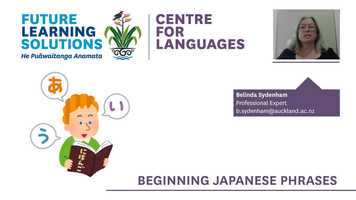 Free download Learn Basic Japanese with Belinda Sydenham | Future Learning Solutions video and edit with RedcoolMedia movie maker MovieStudio video editor online and AudioStudio audio editor onlin