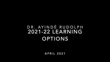 Free download Learning options 2021-22 - April 2021 video and edit with RedcoolMedia movie maker MovieStudio video editor online and AudioStudio audio editor onlin