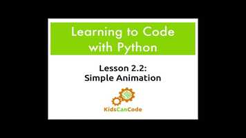 Free download Learning to Code with Python - Lesson 22 Simple Animation video and edit with RedcoolMedia movie maker MovieStudio video editor online and AudioStudio audio editor onlin