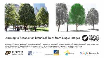 Free download Learning to Reconstruct Botanical Trees from Single Images video and edit with RedcoolMedia movie maker MovieStudio video editor online and AudioStudio audio editor onlin