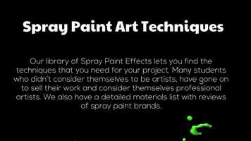 Free download Learn Spray Paint Art Techniques video and edit with RedcoolMedia movie maker MovieStudio video editor online and AudioStudio audio editor onlin
