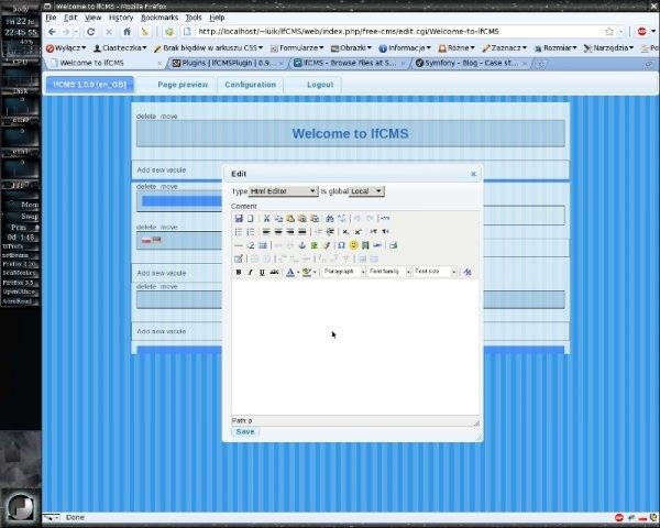 Download web tool or web app lfCMS