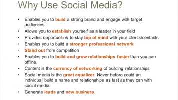 Free download LinkedIn 201 - Intro  Why Use Social Media? video and edit with RedcoolMedia movie maker MovieStudio video editor online and AudioStudio audio editor onlin