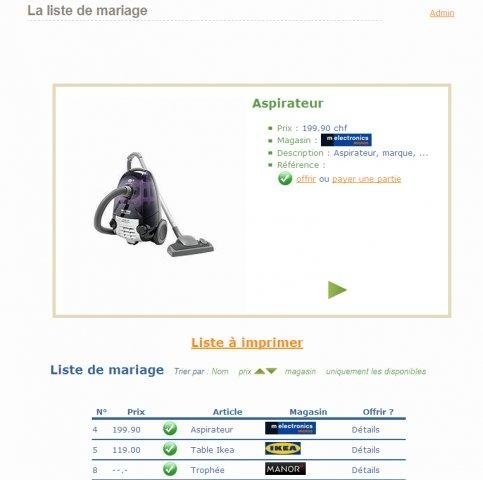 Download web tool or web app Liste de mariage Download web tool or web app Liste de mariage