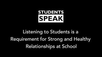 Free download Listening to students is a requirement for strong and healthy relationships at school video and edit with RedcoolMedia movie maker MovieStudio video editor online and AudioStudio audio editor onlin
