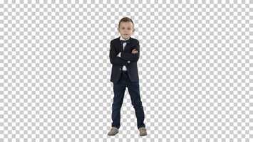 Free download Little Boy Kid Crossing Hands in A Formal Costume, Alpha Channel | Stock Footage - Videohive video and edit with RedcoolMedia movie maker MovieStudio video editor online and AudioStudio audio editor onlin
