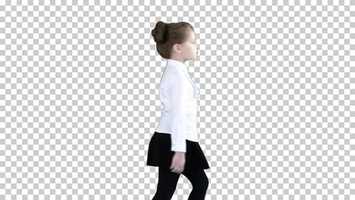 Free download Little Girl in School Uniform Walking By, Alpha Channel | Stock Footage - Videohive video and edit with RedcoolMedia movie maker MovieStudio video editor online and AudioStudio audio editor onlin