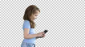 Free download Little girl is playing with smartphone while walking, Alpha Channel | Stock Footage - Videohive video and edit with RedcoolMedia movie maker MovieStudio video editor online and AudioStudio audio editor onlin