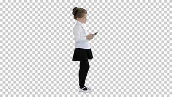 Free download Little Girl Using Cell Smart Phone, Alpha Channel | Stock Footage - Videohive video and edit with RedcoolMedia movie maker MovieStudio video editor online and AudioStudio audio editor onlin