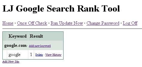 Download web tool or web app LJ Search Rank Tool