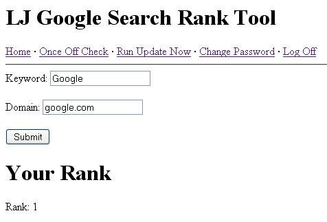 Download web tool or web app LJ Search Rank Tool