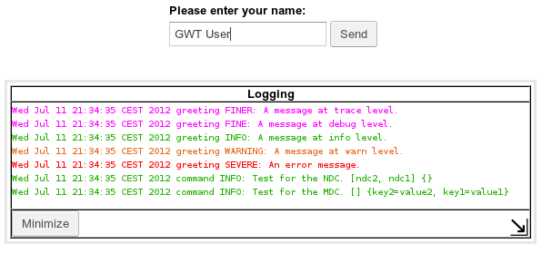 Download web tool or web app log4j-gwt