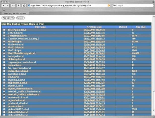 Download web tool or web app Mad Dog Backup System Download web tool or web app Mad Dog Backup System