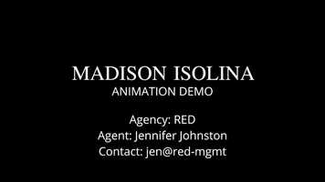 Free download Madison Isolina - Animation Demo video and edit with RedcoolMedia movie maker MovieStudio video editor online and AudioStudio audio editor onlin