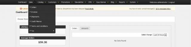 Download web tool or web app Magento Admin Panel Theme