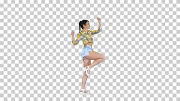 Free download Magnificent sweet girl in jeans shorts sneakers, dancing, Alpha | Stock Footage - Videohive video and edit with RedcoolMedia movie maker MovieStudio video editor online and AudioStudio audio editor onlin