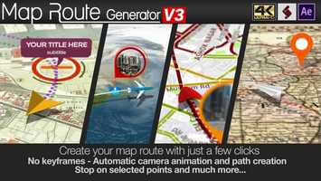 Free download Map Route Generator | After Effects Project Files - Videohive template video and edit with RedcoolMedia movie maker MovieStudio video editor online and AudioStudio audio editor onlin